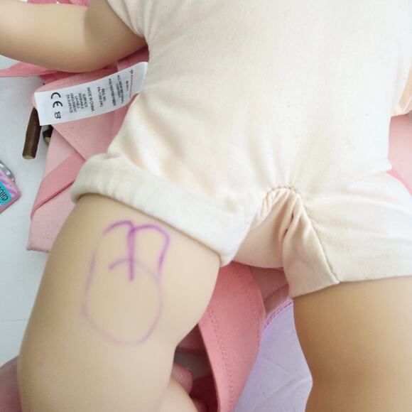 American Girl Bitty Baby Doll, Backpack and Accessories Lot Read - Picture 6 of 12